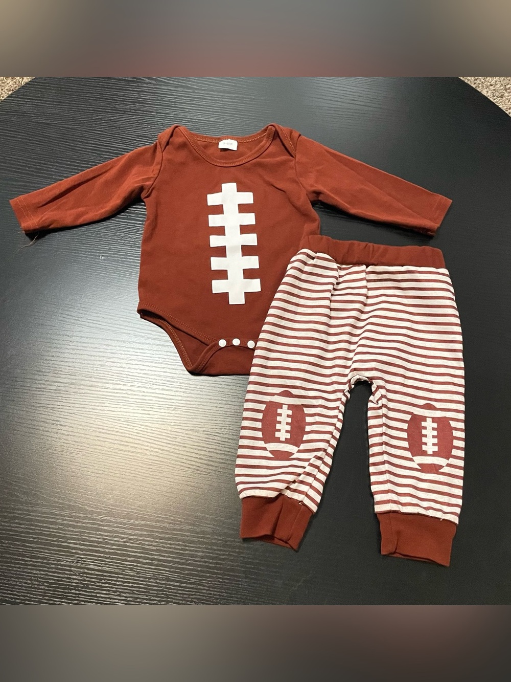 3/6m Football Theme Outfit